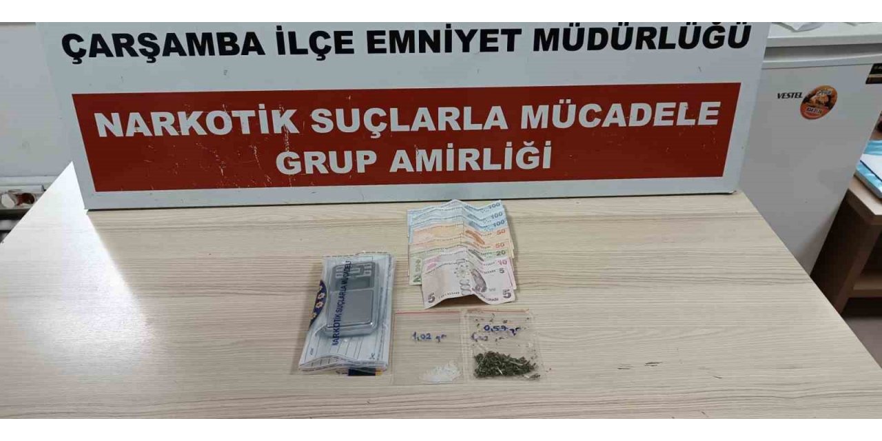 Çarşamba’da uyuşturucu baskını: 1 tutuklama