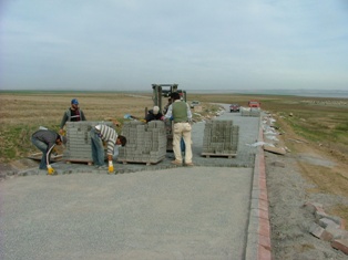 Düden gölü yolu yenileniyor