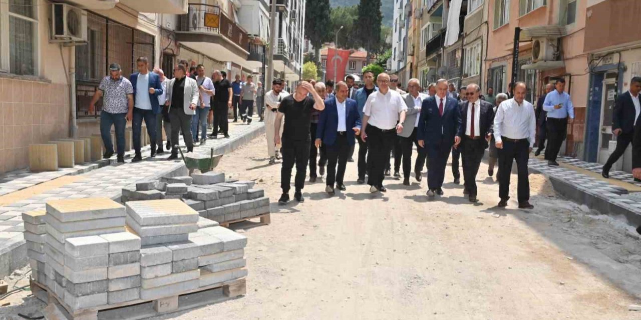 Başkan Ergün çalışmaları yerinde inceledi