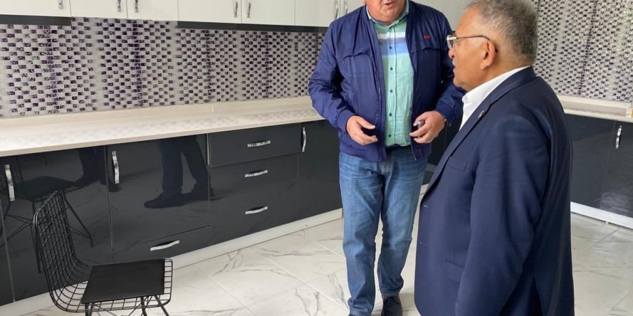 Başkan Büyükkılıç, Bünyan’da yapımı tamamlanan kadın kooperatifi binasını inceledi