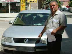 Gurbetçinin plakasını çaldılar