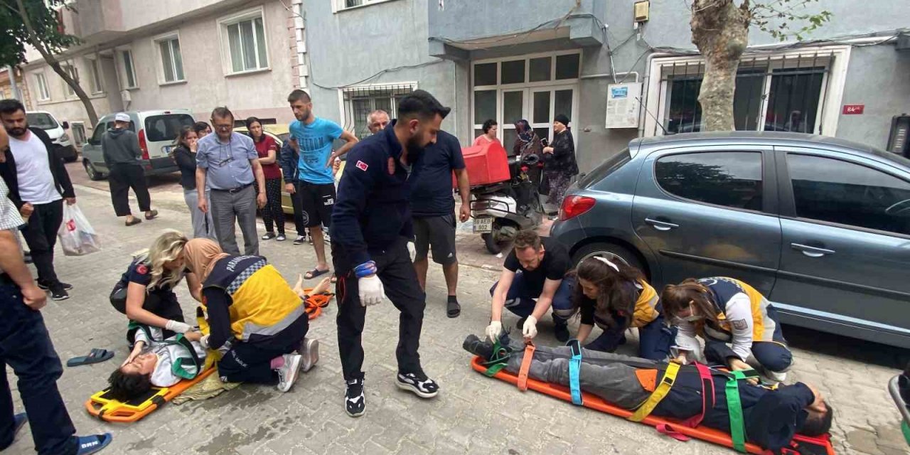 2 kişinin yaralandığı kazada tansiyon yükseldi