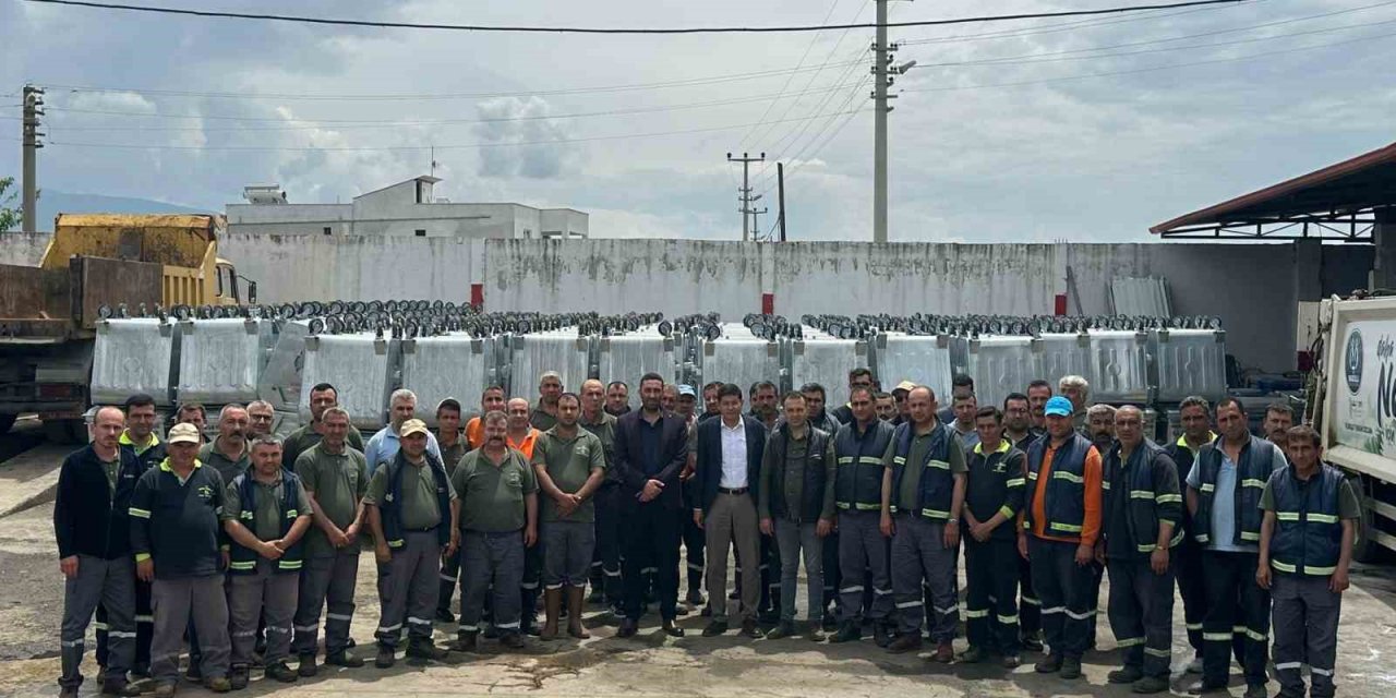 Nazilli’ye bakanlıktan 505 yeni çöp konteyneri