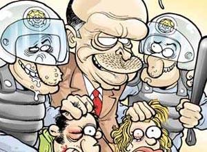 Öğrenciye polis dayağı Gırgır'a kapak oldu!