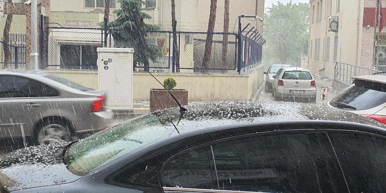Çorum’da dolu yağışı etkili oldu