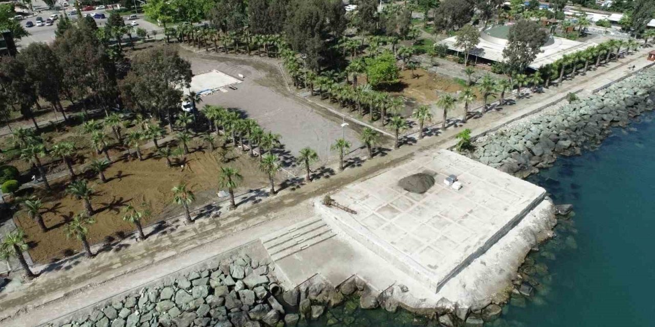 Akçaabat Sahil Park etap etap ilerliyor