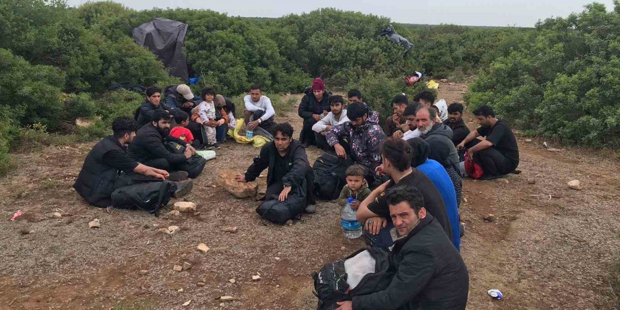 Didim’de 34 düzensiz göçmen yakalandı