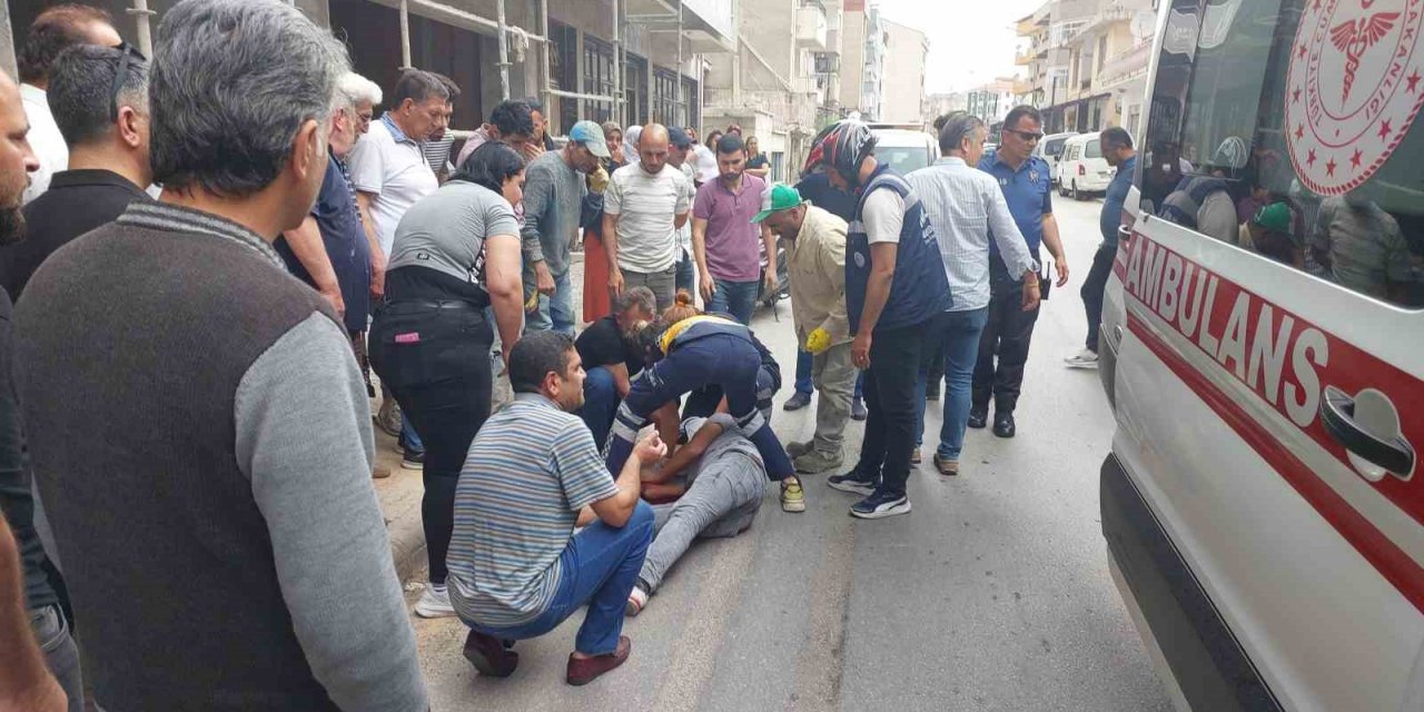 Üçüncü kattan düşen işçi ağır yaralandı