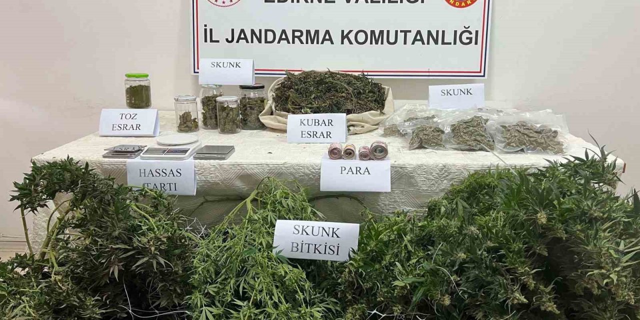 Edirne’de uyuşturucu operasyonu: 3 gözaltı