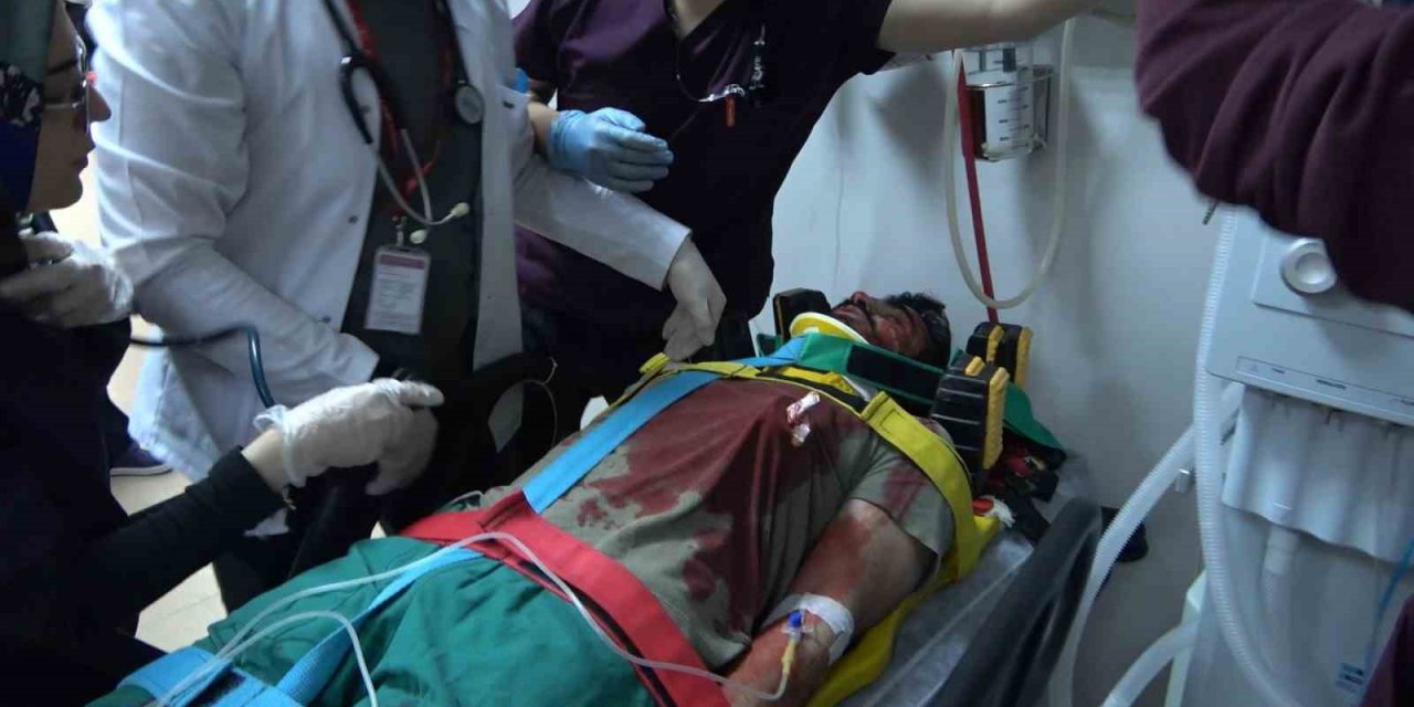 Gümüşhane Devlet Hastanesi’nde yapılan tatbikat gerçeği aratmadı