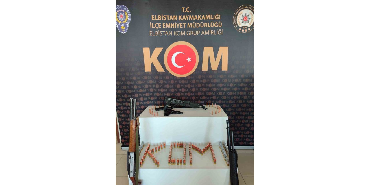 Kahramanmaraş’ta silah kaçakçılığı operasyonu: Biri Kalaşnikof 4 silah ele geçirildi