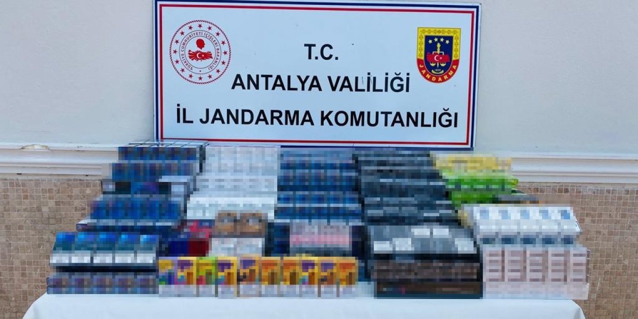 Antalya’da jandarmadan kaçak sigara operasyonu