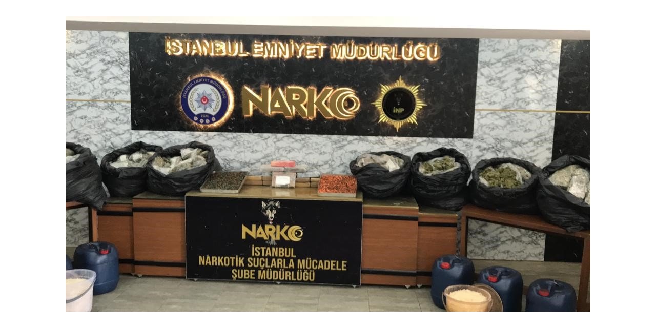 İstanbul’da zehir tacirlerine operasyon: 343 kilo uyuşturucu madde ele geçirildi