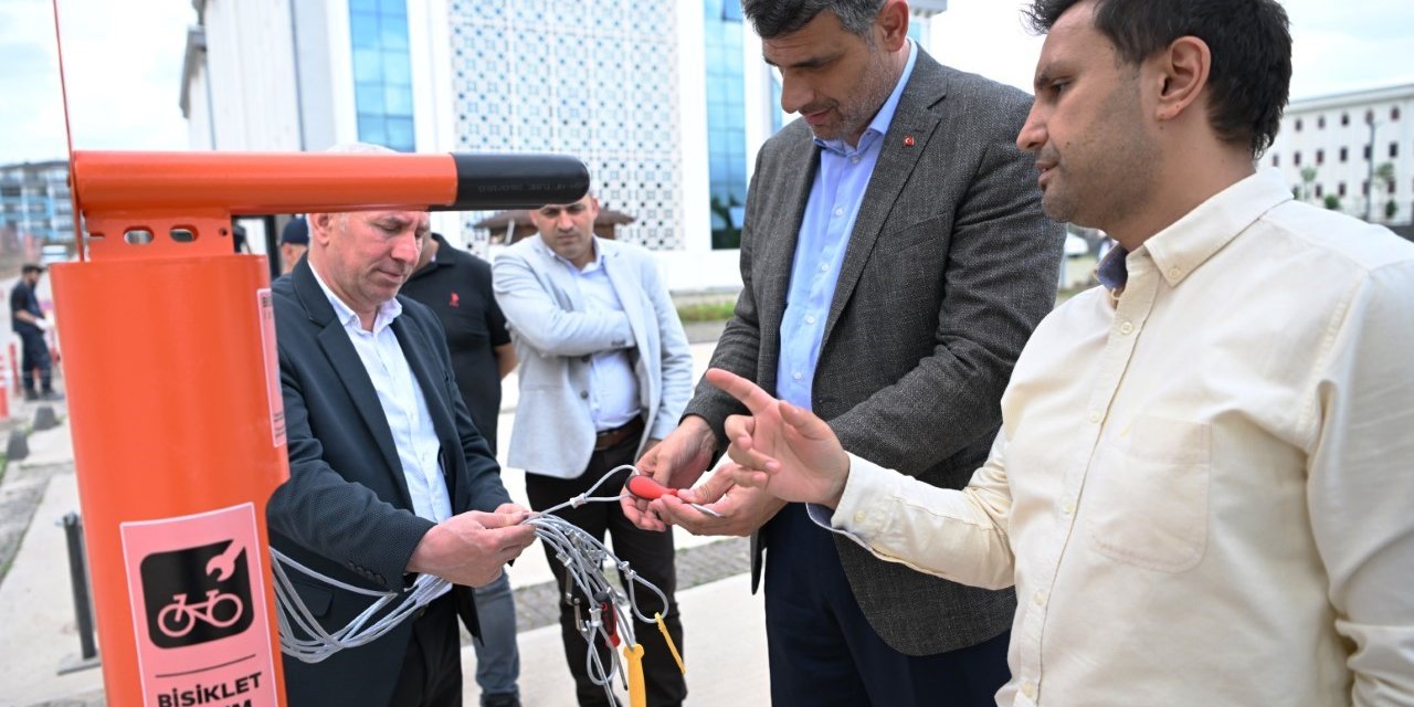 Kartepe’de bisikletseverleri mutlu eden hizmet