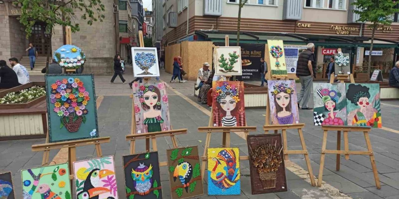 Özel öğrencilerin yıl sonu sergisi açıldı