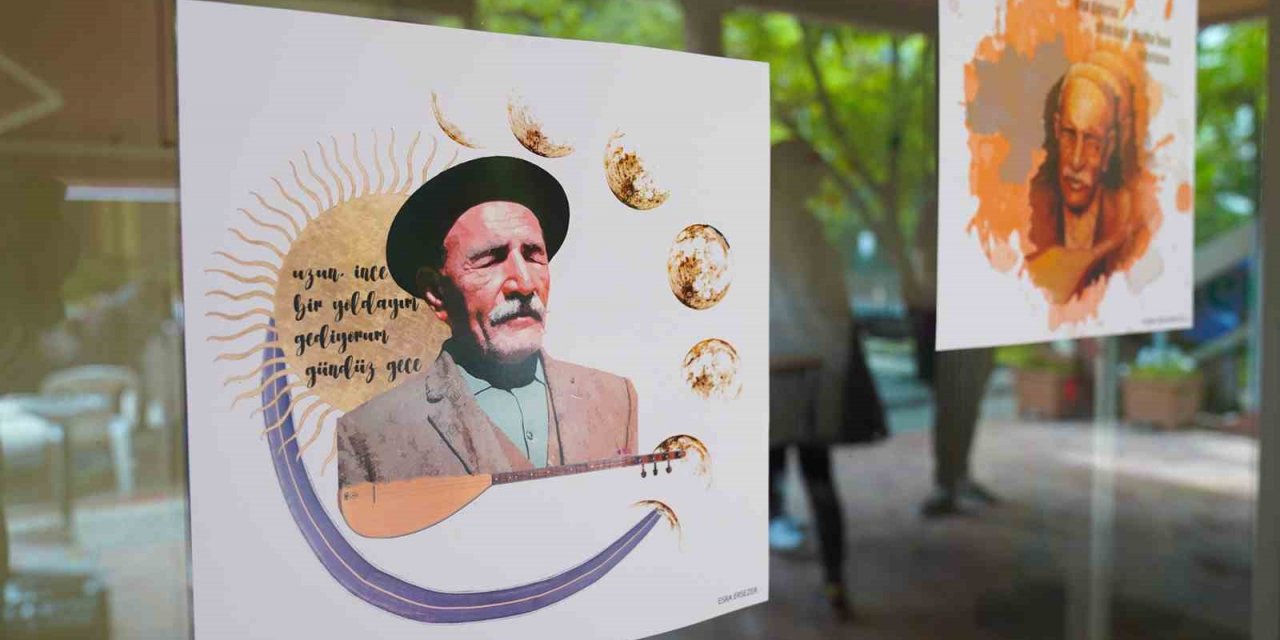 Aşık Veysel kolaj sergisi ziyaretçilerini bekliyor