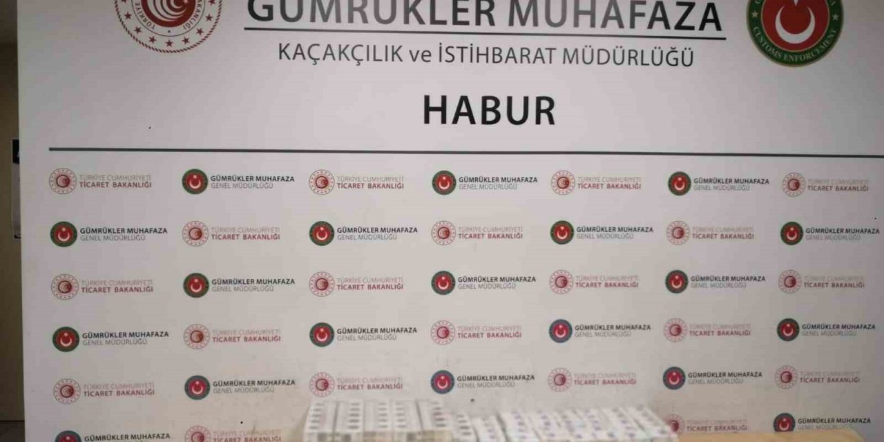 Habur Sınır Kapısı’nda bin 250 paket kaçak sigara ele geçirildi