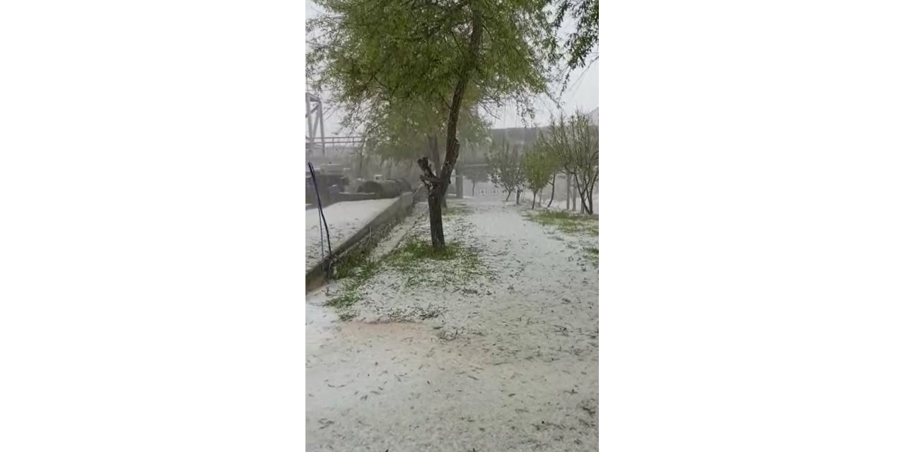 Haziran ayında etkili olan dolu yağışı vatandaşı hayrete düşürdü