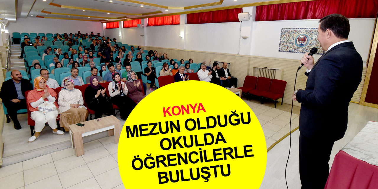 Başkan Kılca Konya Anadolu İHL'de 'LGS Öncesi Motivasyon Buluşması'na katıldı
