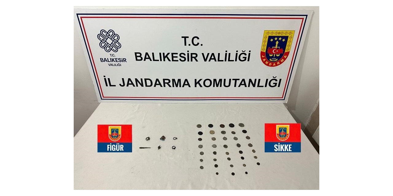 Balıkesir’de jandarmadan tarihi eser operasyonu