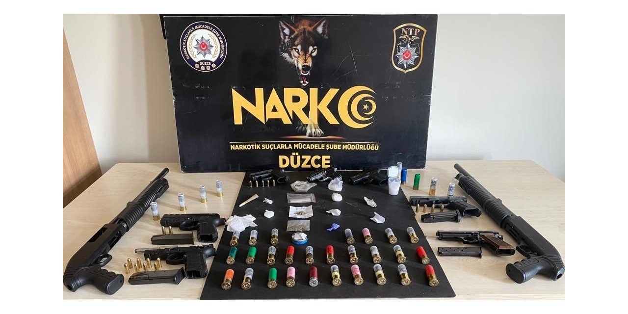 Düzce’de polis ekiplerinden uyuşturucu operasyonu