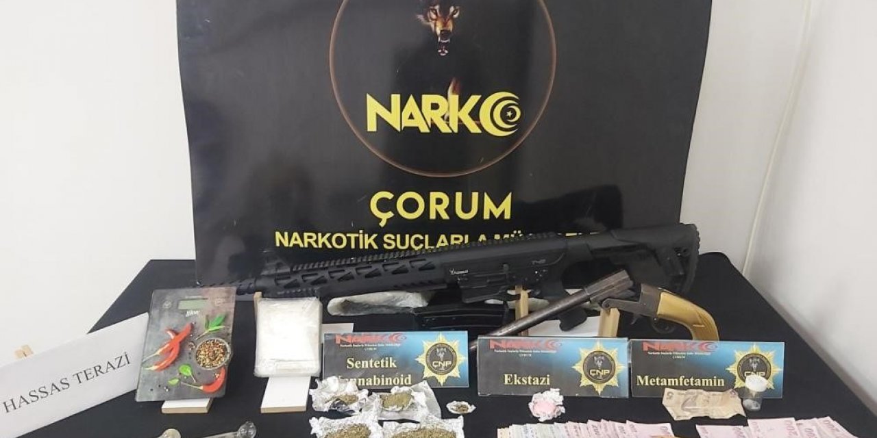 Çorum’da narkotik operasyonlarında 44 tutuklama
