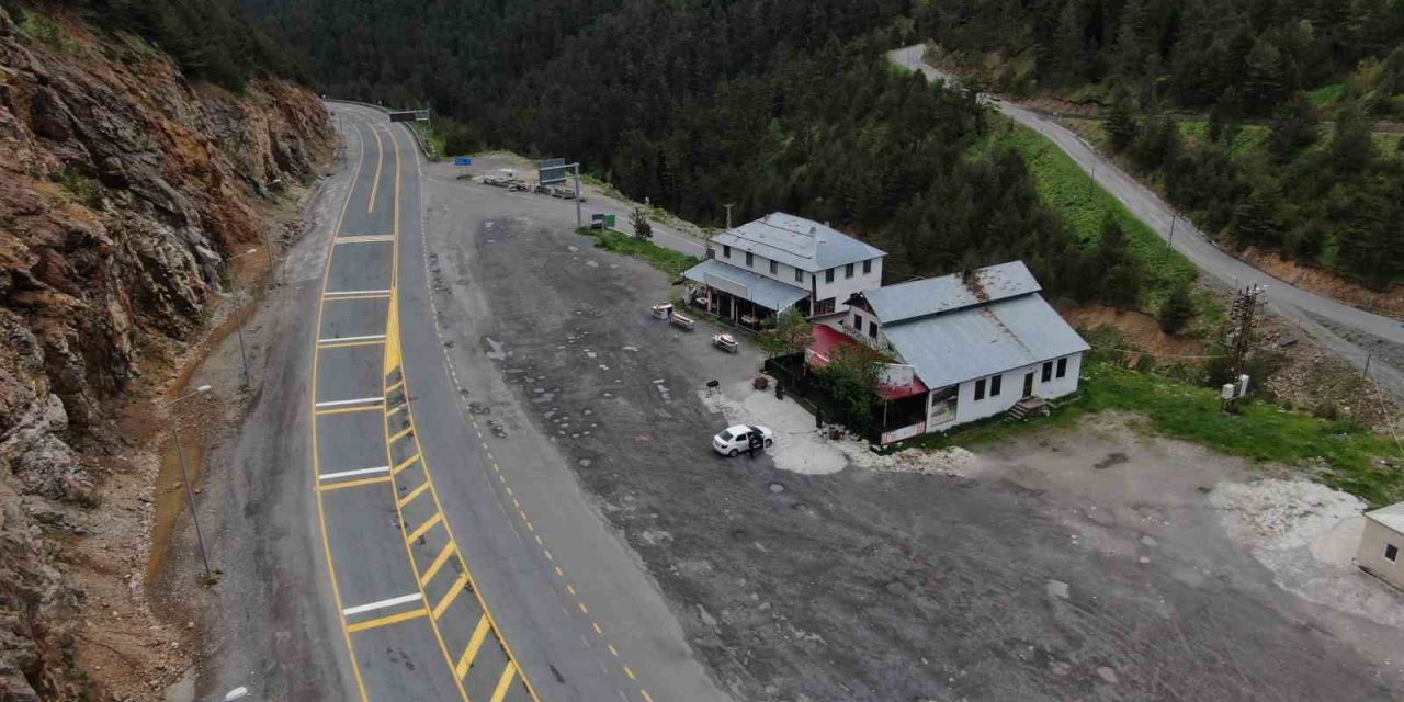 Her gün binlerce aracın geçiş yaptığı yol artık sessizliğe büründü