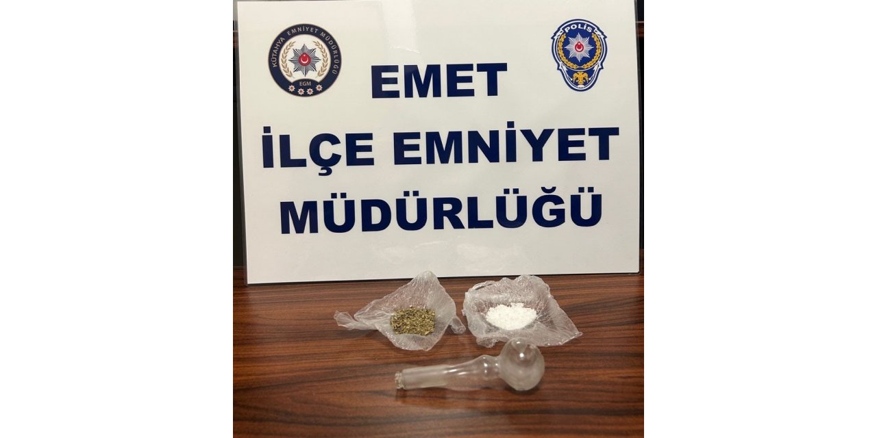 Emet’te bir kişinin üzerinde uyuşturucu ele geçirildi