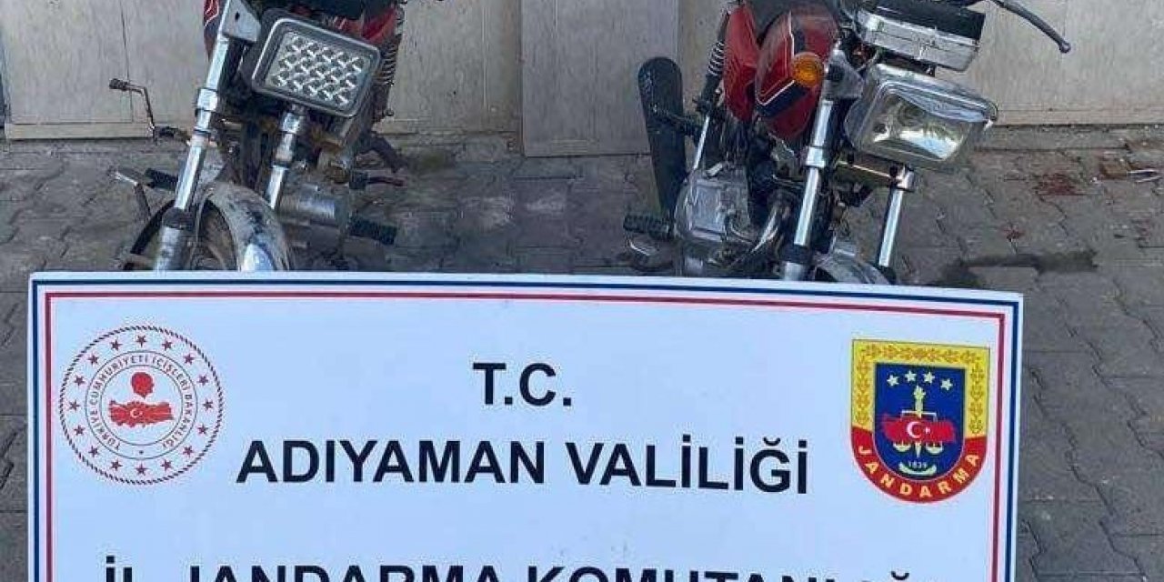 Jandarma, 2 adet çalıntı motosiklet ele geçirdi