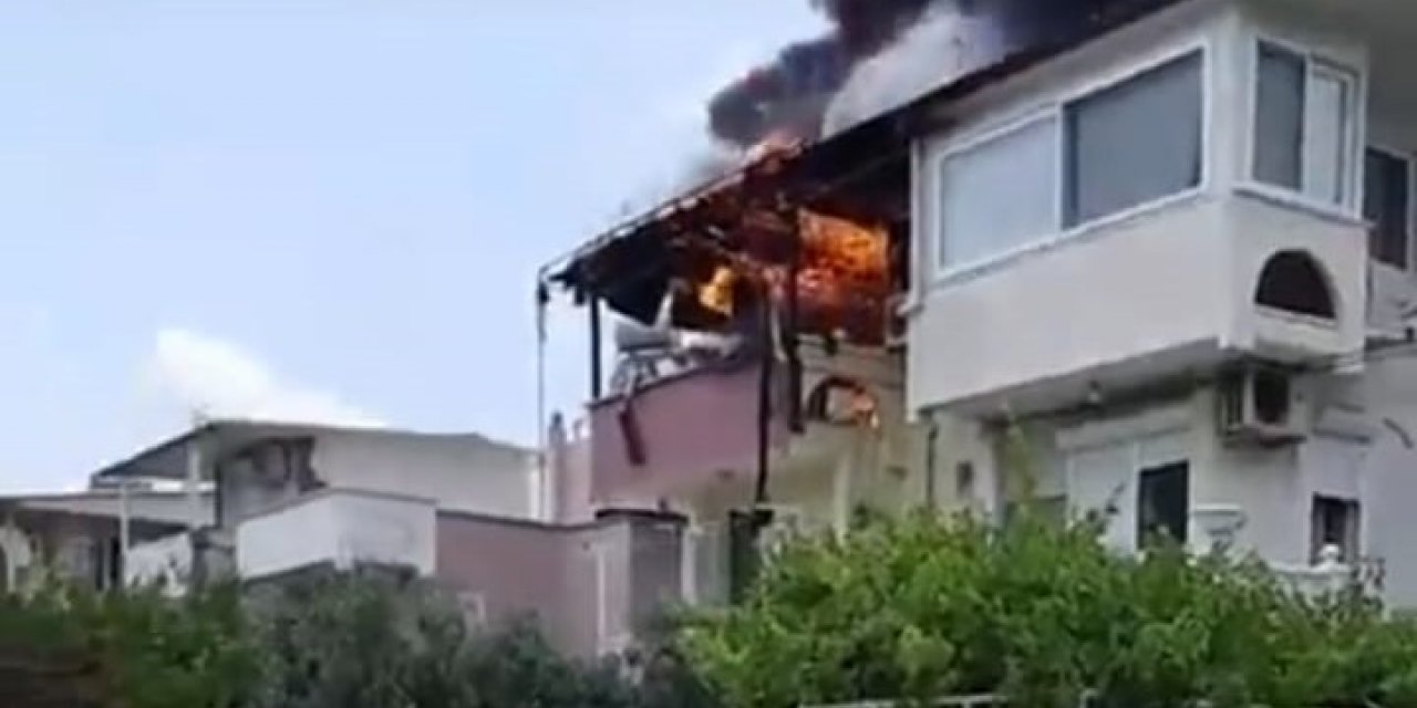 Didim’deki ev yangını korkuttu