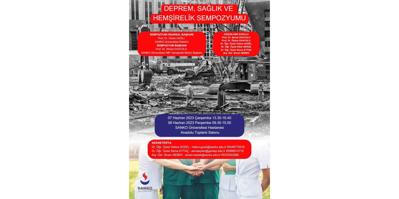 “Deprem, Sağlık ve Hemşirelik” sempozyumu
