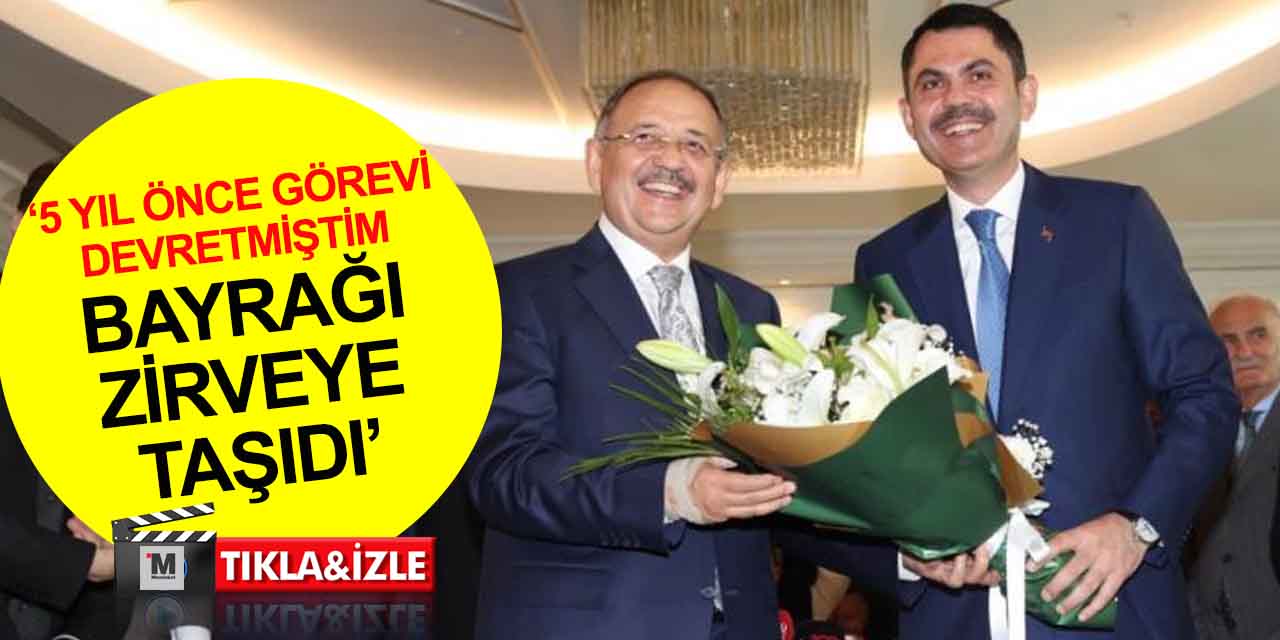 Çevre, Şehircilik ve İklim Değişikliği Bakanlığında devir teslim töreni! Murat Kurum Özhaseki'ye devretti