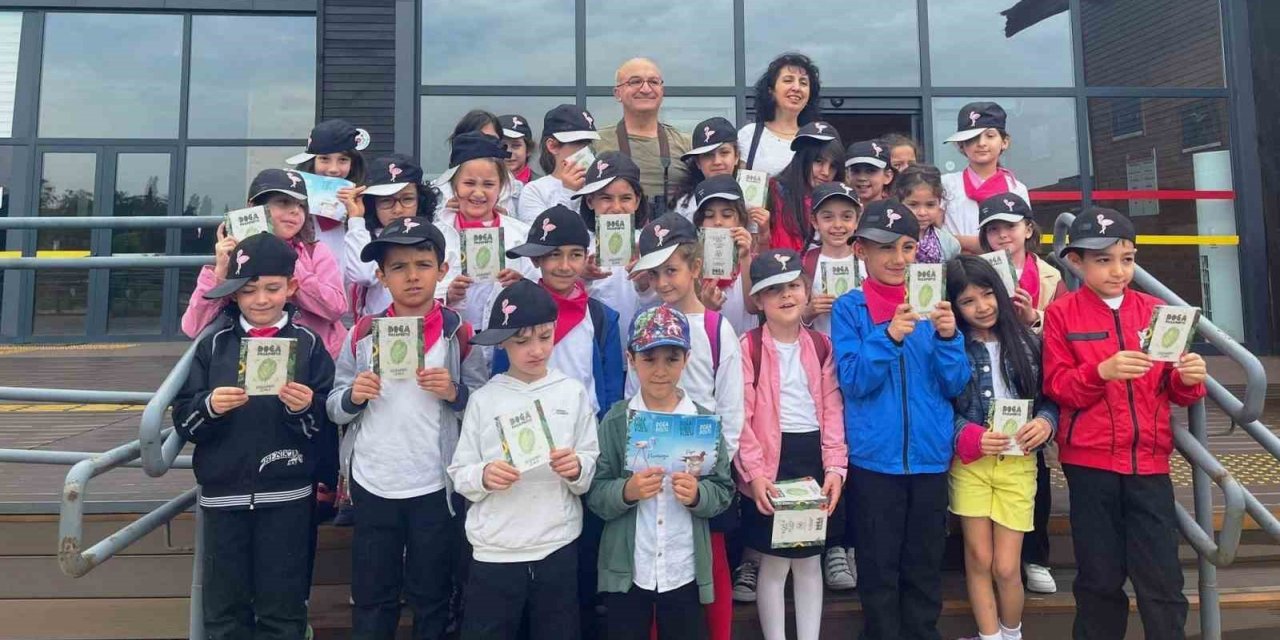 Minik öğrenciler Hersek Lagünü’ne hayran kaldılar