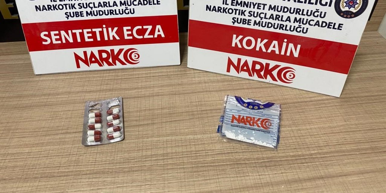 Kütahya’da şüphe üzerine durdurulan araçta uyuşturucu bulundu