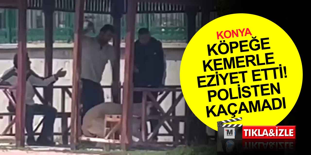 Konya'da köpeği kemerle döven uyuşturucu bağımlısı polisten kaçamadı