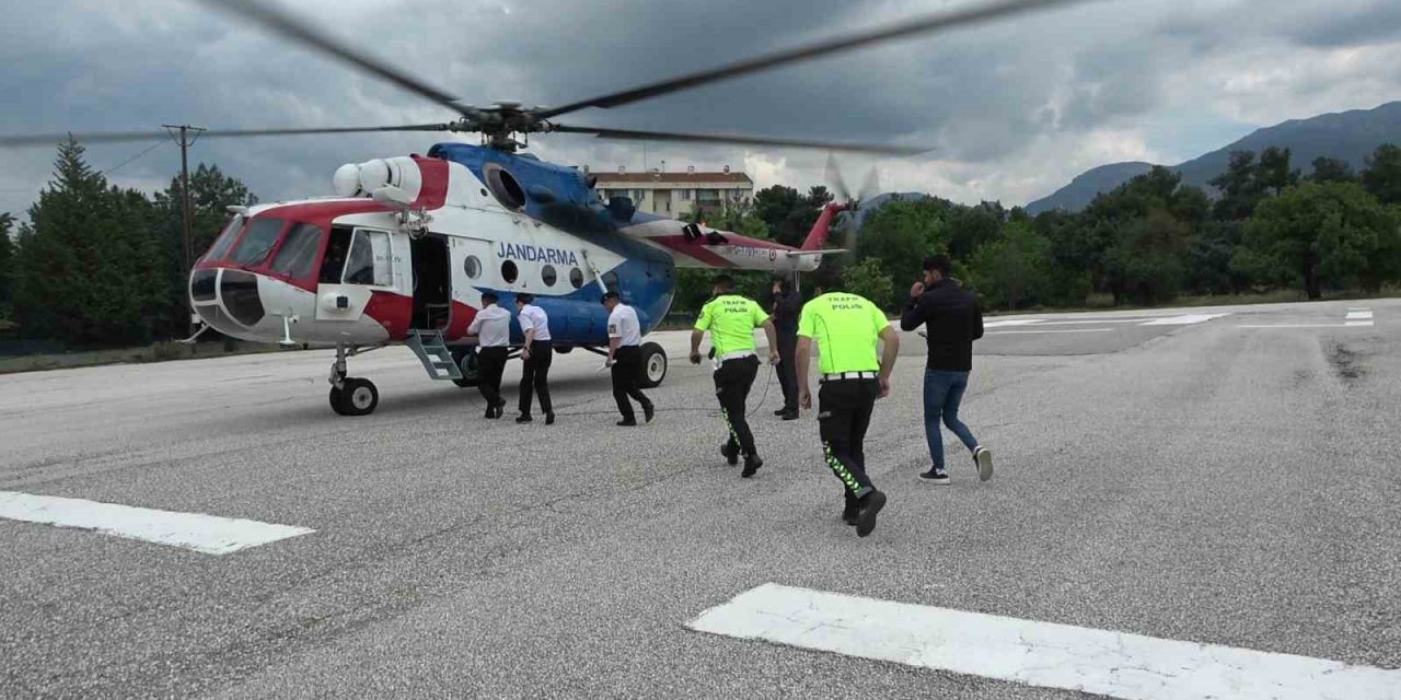Ölümlü kazaların arttığı Denizli’de trafik havadan denetlendi
