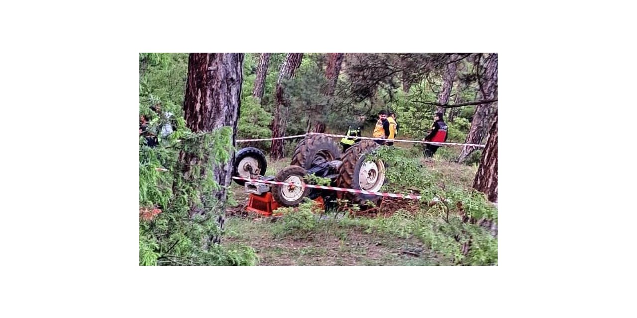 Tavşanlı’da devrilen traktörün sürücüsü hayatını kaybetti