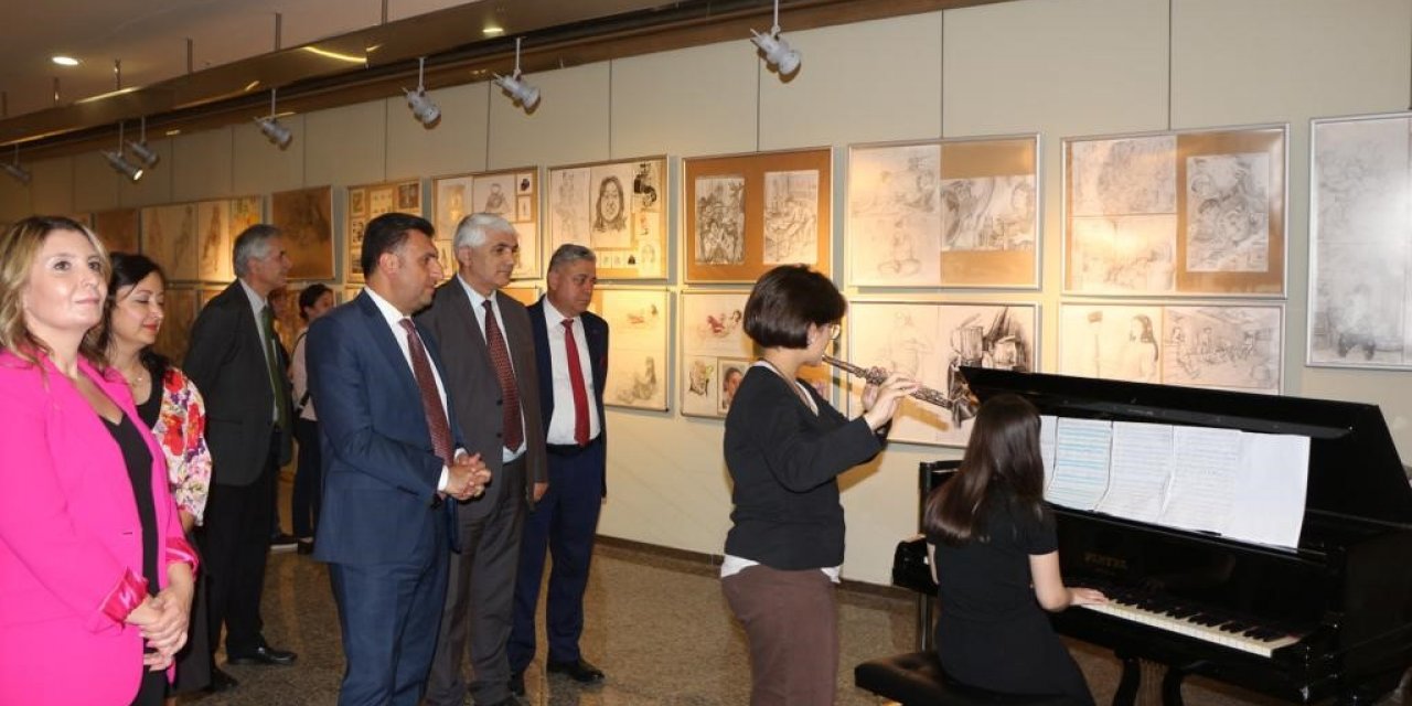 Öğrencilerden yıl sonu sanat sergisi