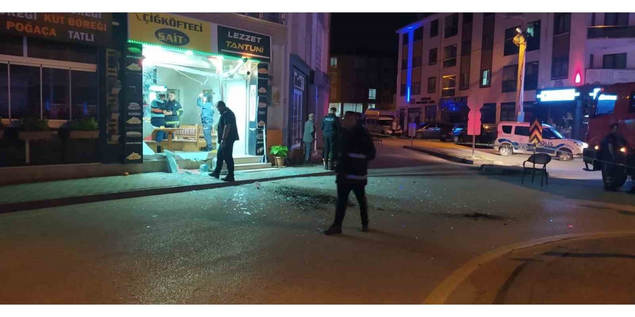 Bolu’da gaz sıkışması sonucunda tüp bomba gibi patladı