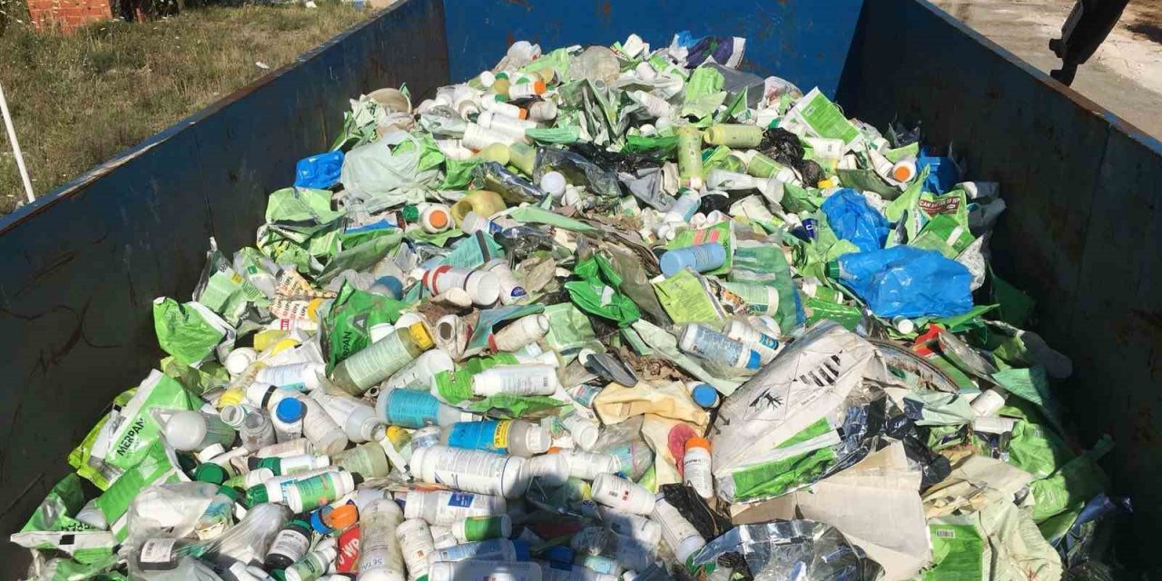 Çanakkale’de 23 bin kilogram boş zirai ilaç ambalaj atığı bertaraf edildi