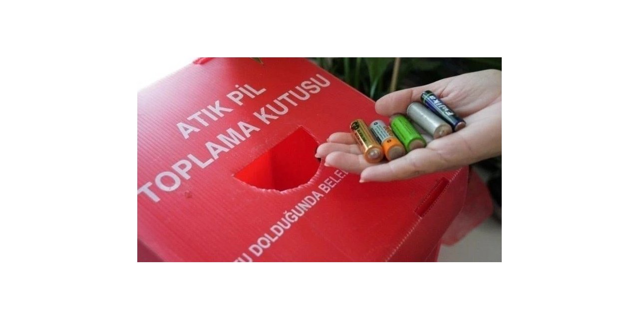 Okullarda 1,5 tondan fazla atık pil toplandı