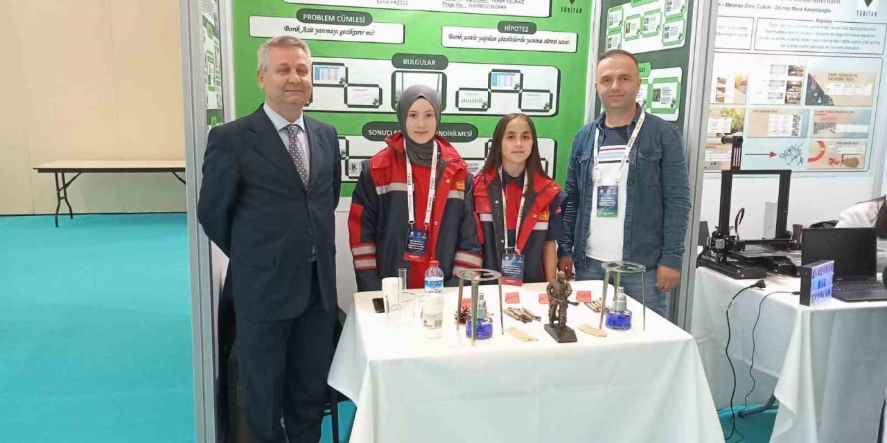 TÜBİTAK proje yarışmasında bölge birincisi oldular