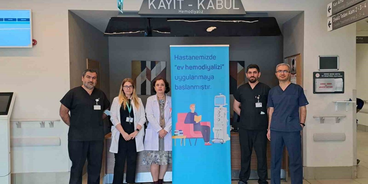 Adana Şehir Hastanesi’nden ‘evde diyaliz’ hizmeti