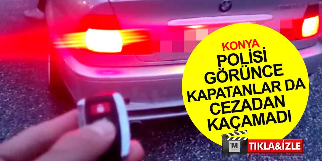Konya Emniyeti'nden abart egzoz çıkarması! Polisi görünce kapatanlar da kaçamadı