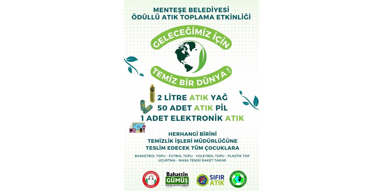 Menteşe Belediyesinden ‘Atığı getir, hediyeyi götür’ kampanyası
