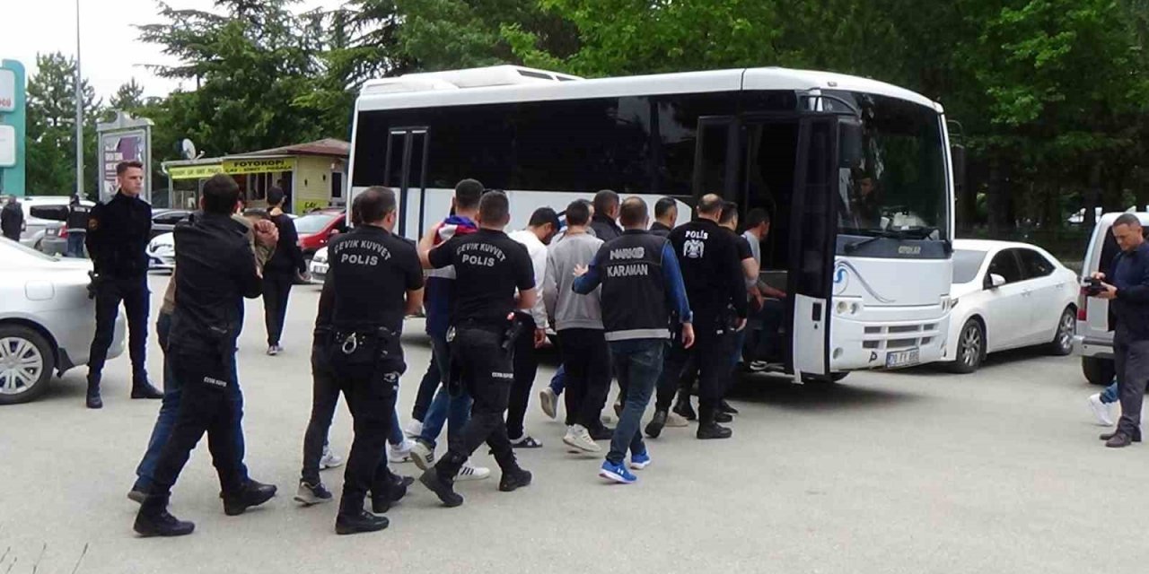 Karaman’daki uyuşturucu operasyonunda 12 tutuklama