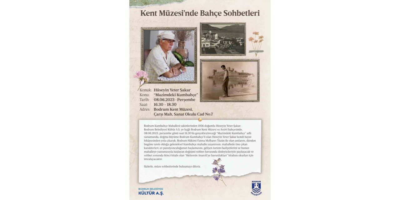 Kent Müzesi Bahçe Sohbetleri başlıyor