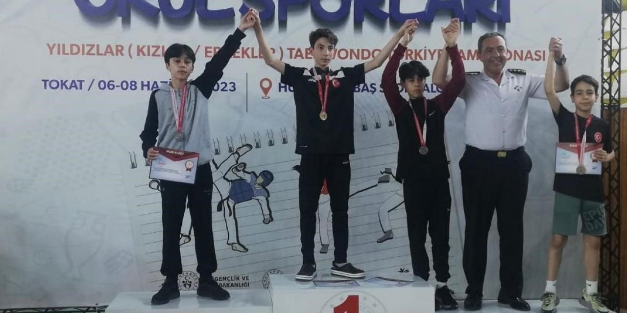 Bozüyük’lü öğrenci taekwondo müsabakasında Türkiye şampiyonu oldu