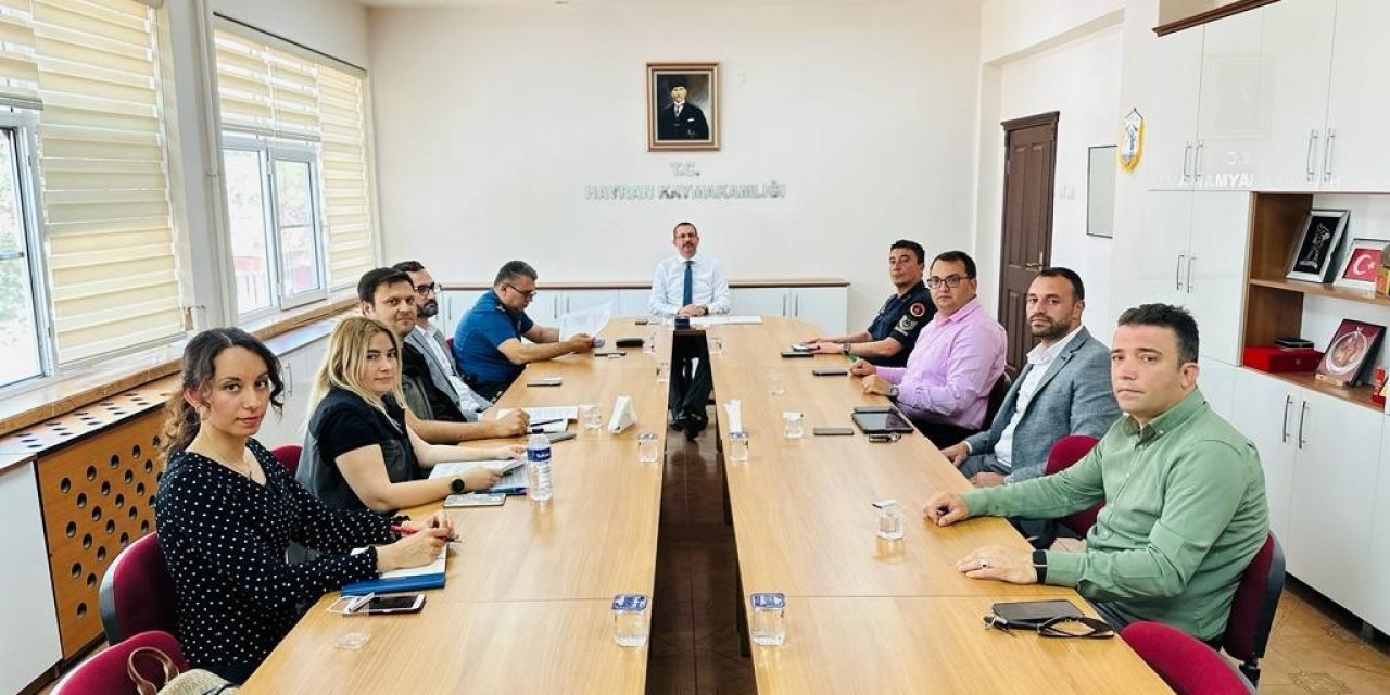 Orman yangınları ile mücadele komisyon toplantısı yapıldı