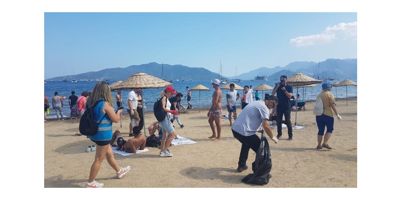 Marmaris plajları sezona hazırlandı